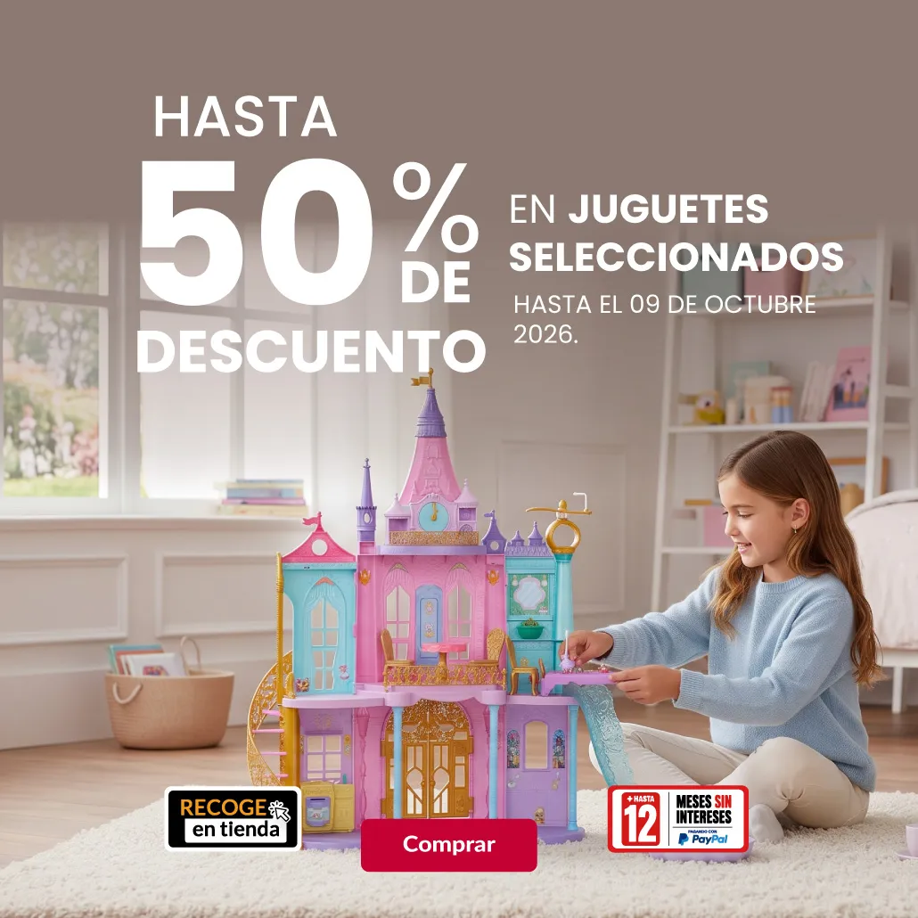 Hasta 50% de descuento en juguetes seleccionados. 