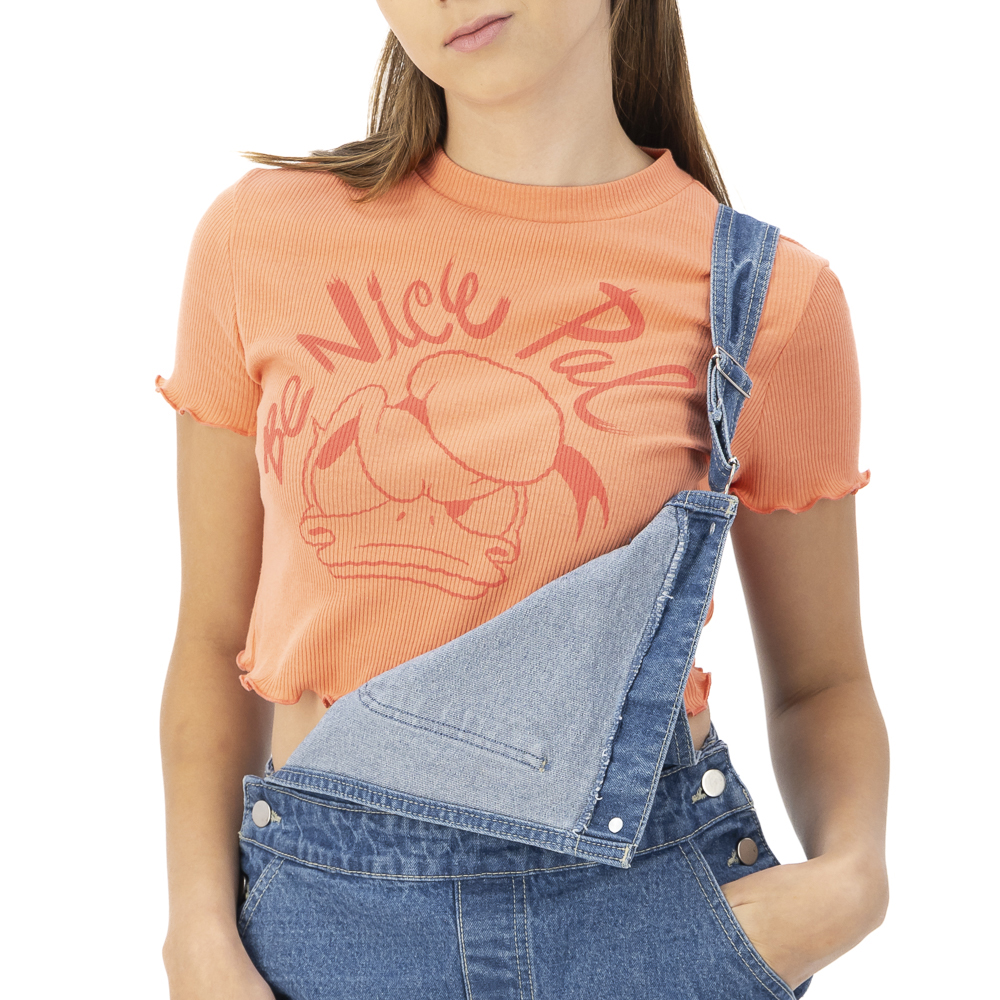 Playera corta estampado pato