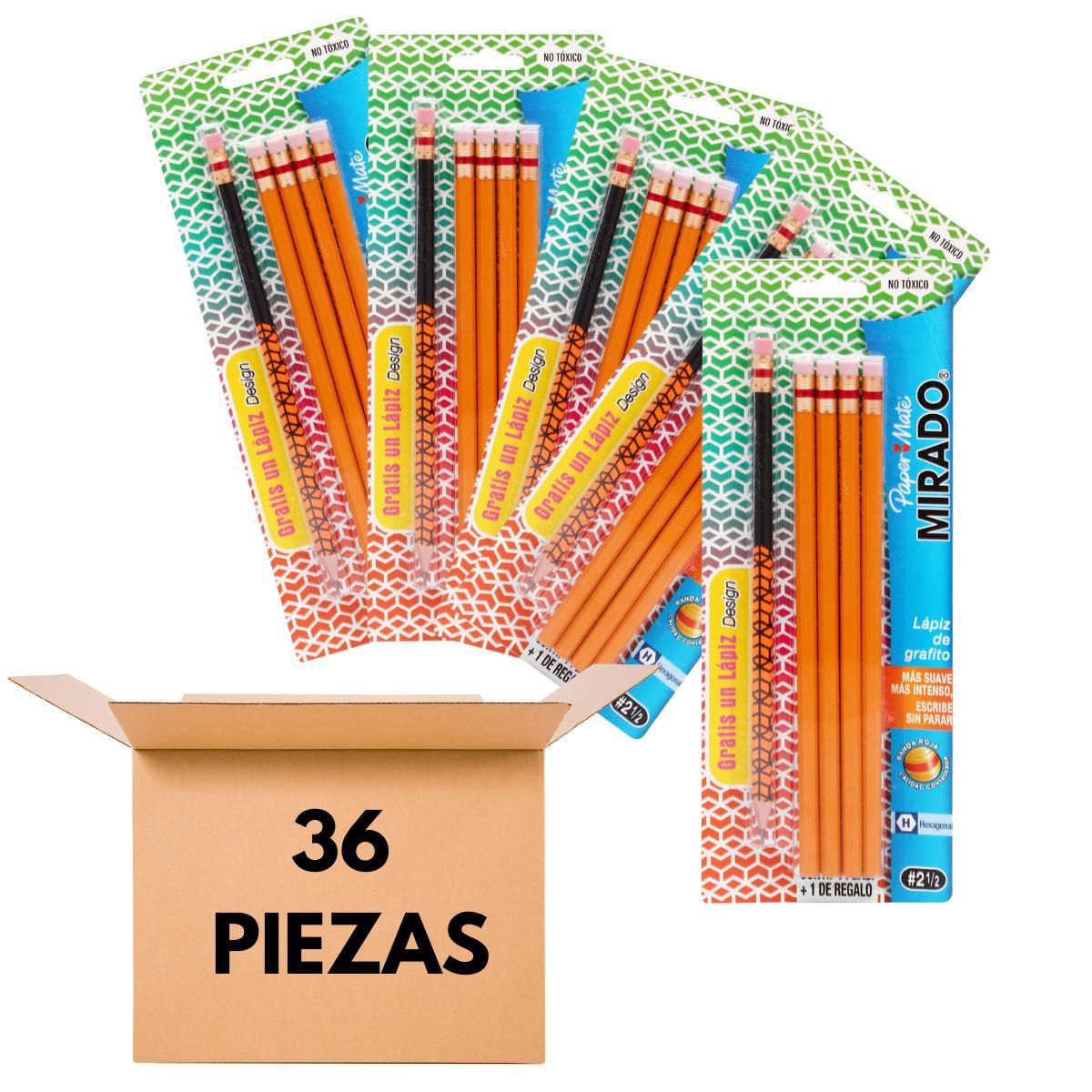 Caja 36 Packs de Lápiz Mirado Design Paper Mate Hexagonal | DelSol