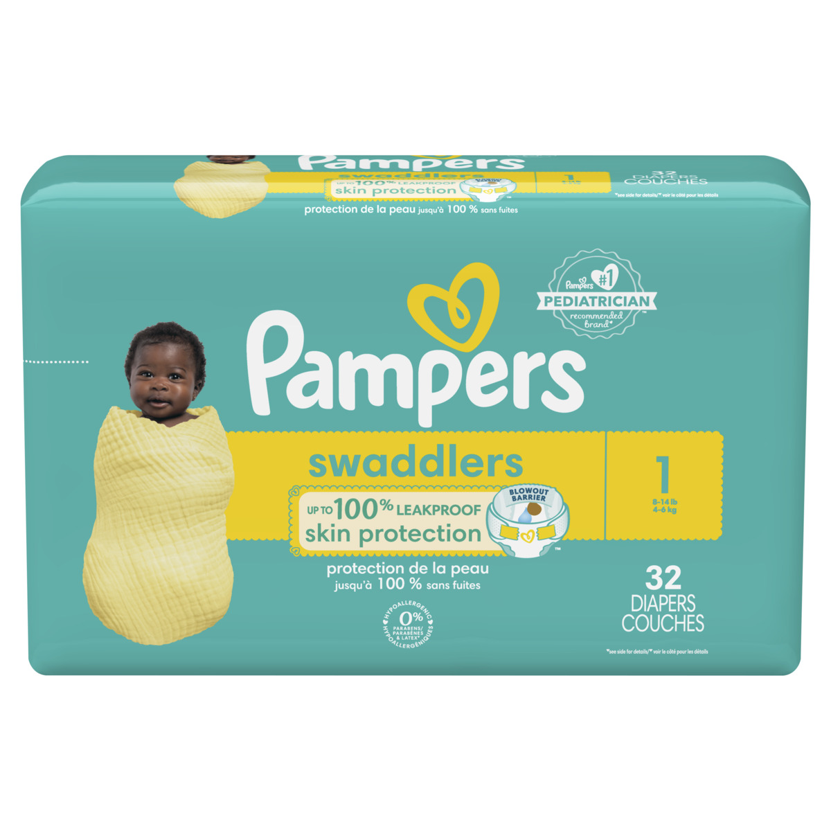 Pañales Pampers Swaddlers Etapa 1 32 Piezas | DelSol