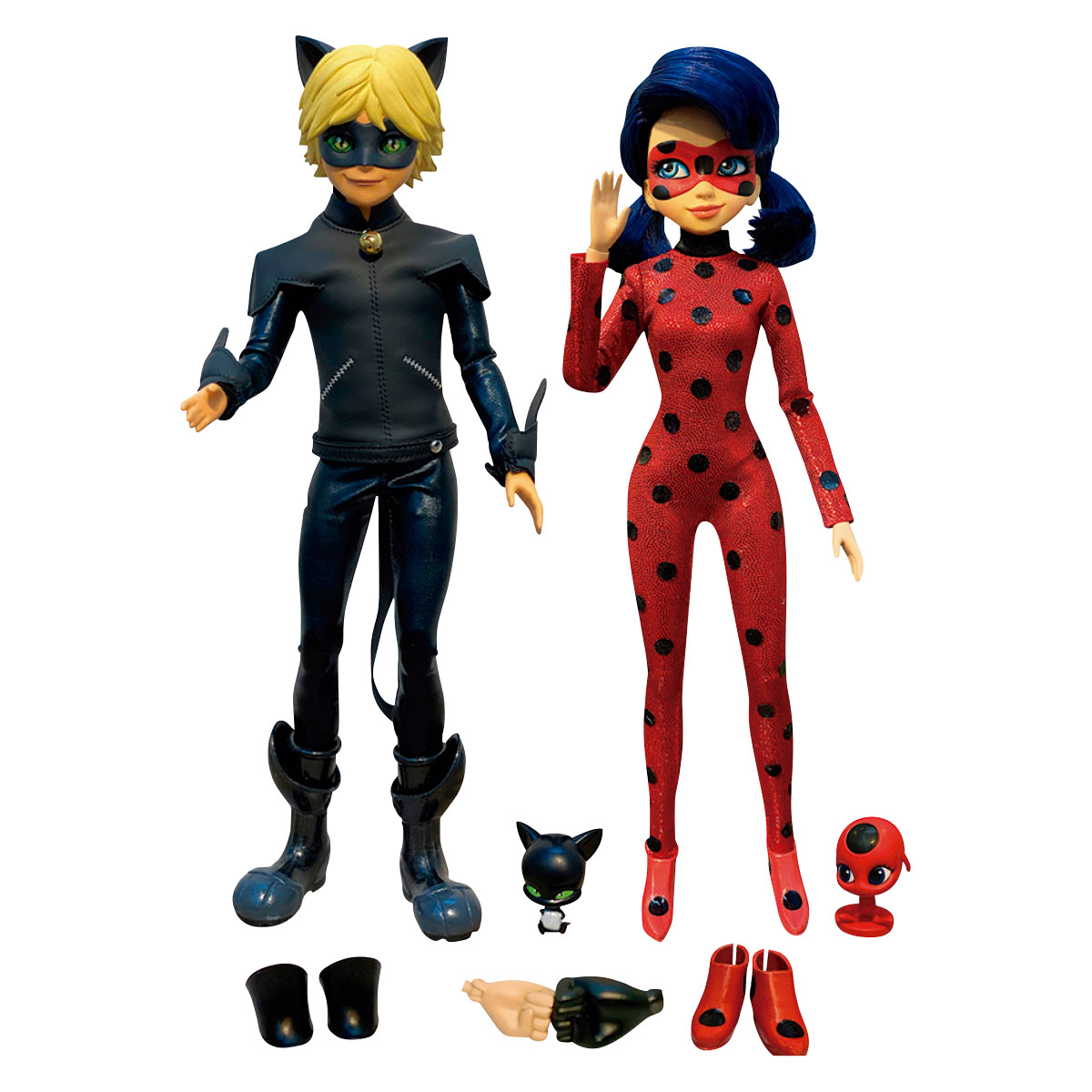 Figura Ladybug y Cat Noir Playmates Toys 2 Piezas | DelSol