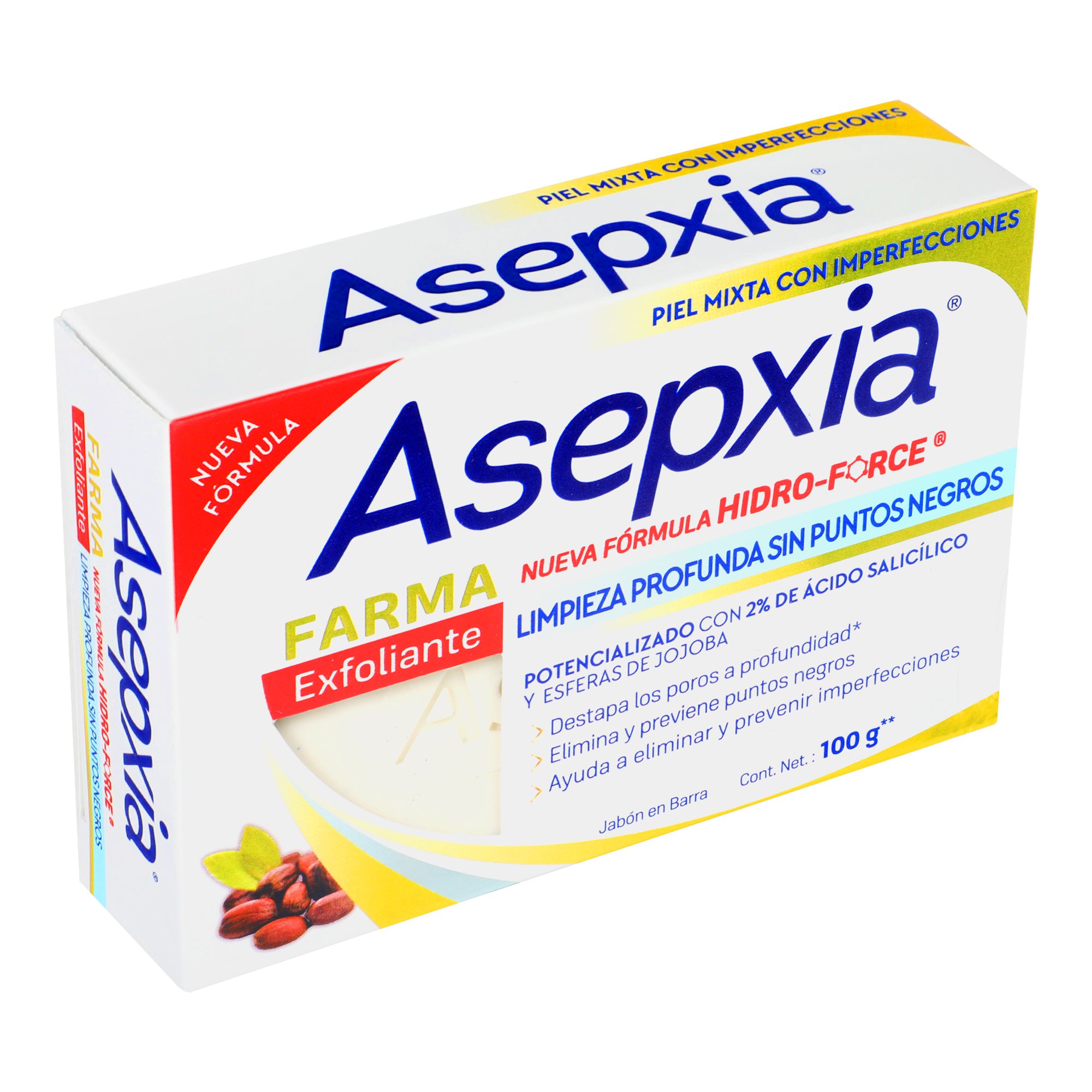 Jabón Asepxia Farma Exfoliante 100 g DelSol