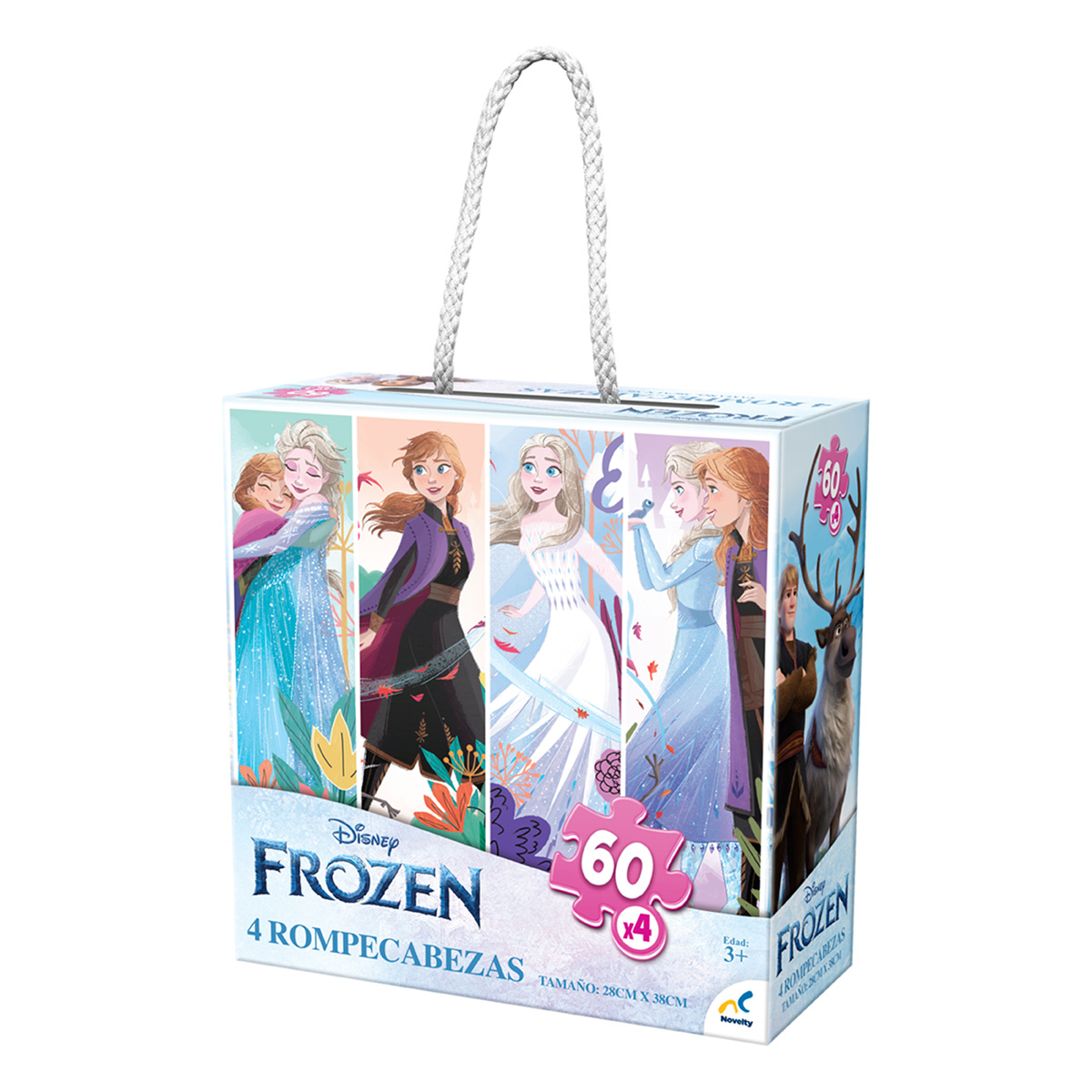 Rompecabezas 4 en 1 Novelty Frozen 240 Piezas | DelSol