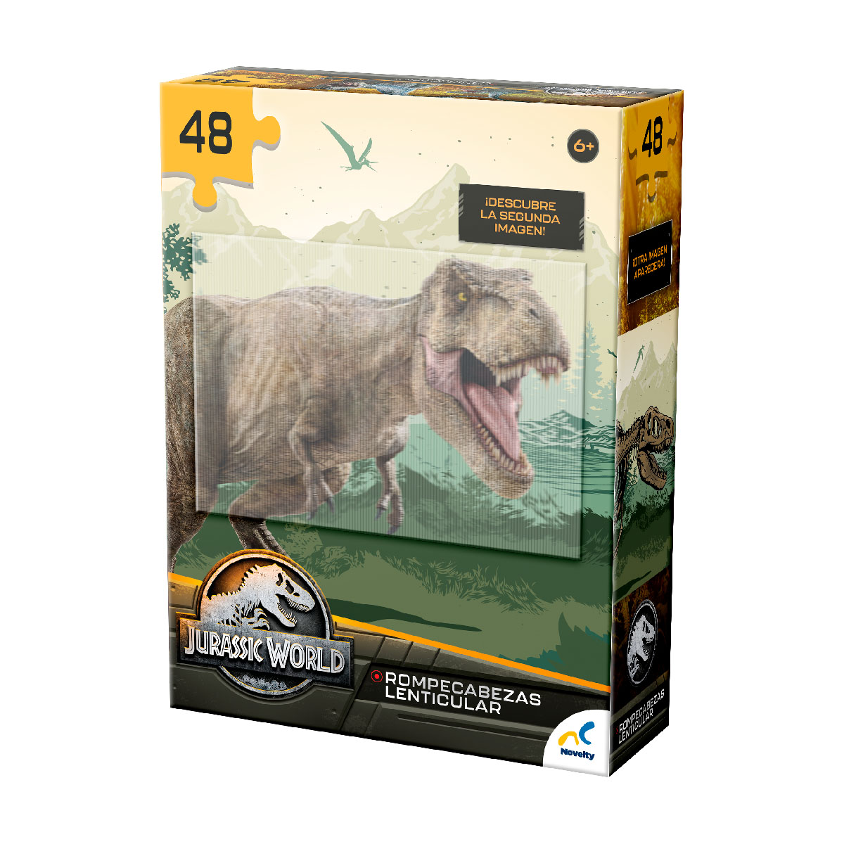 Rompecabezas Lenticular Novelty Jurassic World 48 Piezas | DelSol