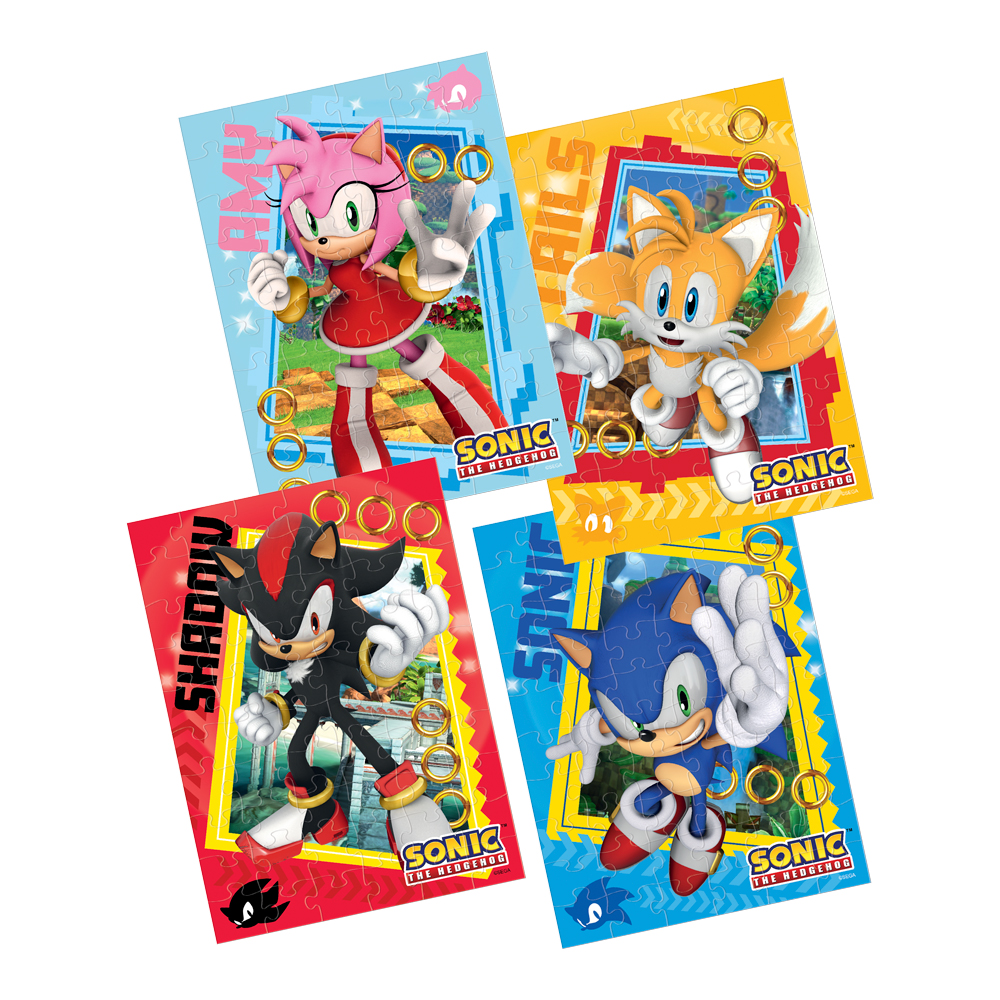 Rompecabezas 4 en 1 Novelty Sonic 240 Piezas | DelSol