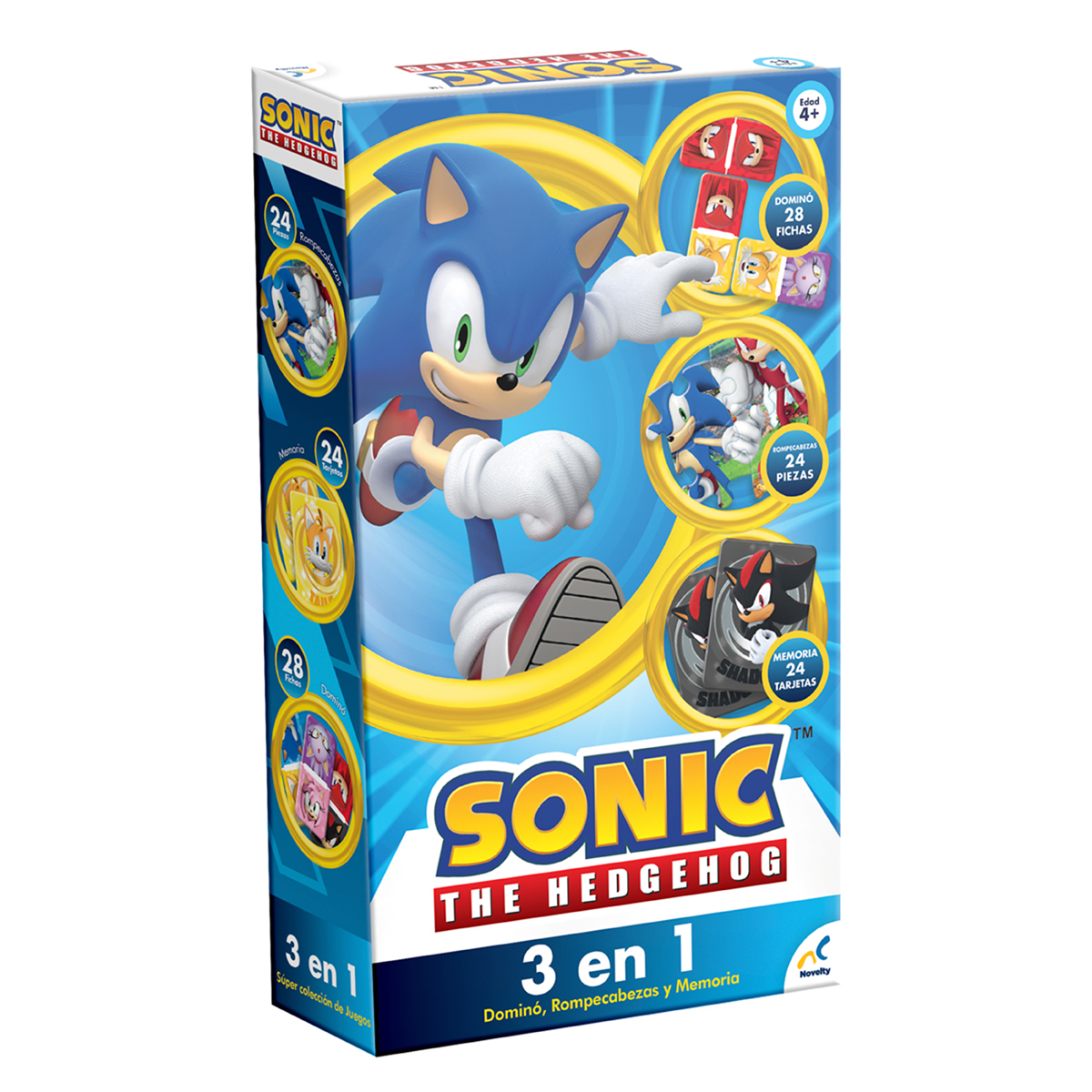 Set de Juegos 3 en 1 Novelty Sonic | DelSol