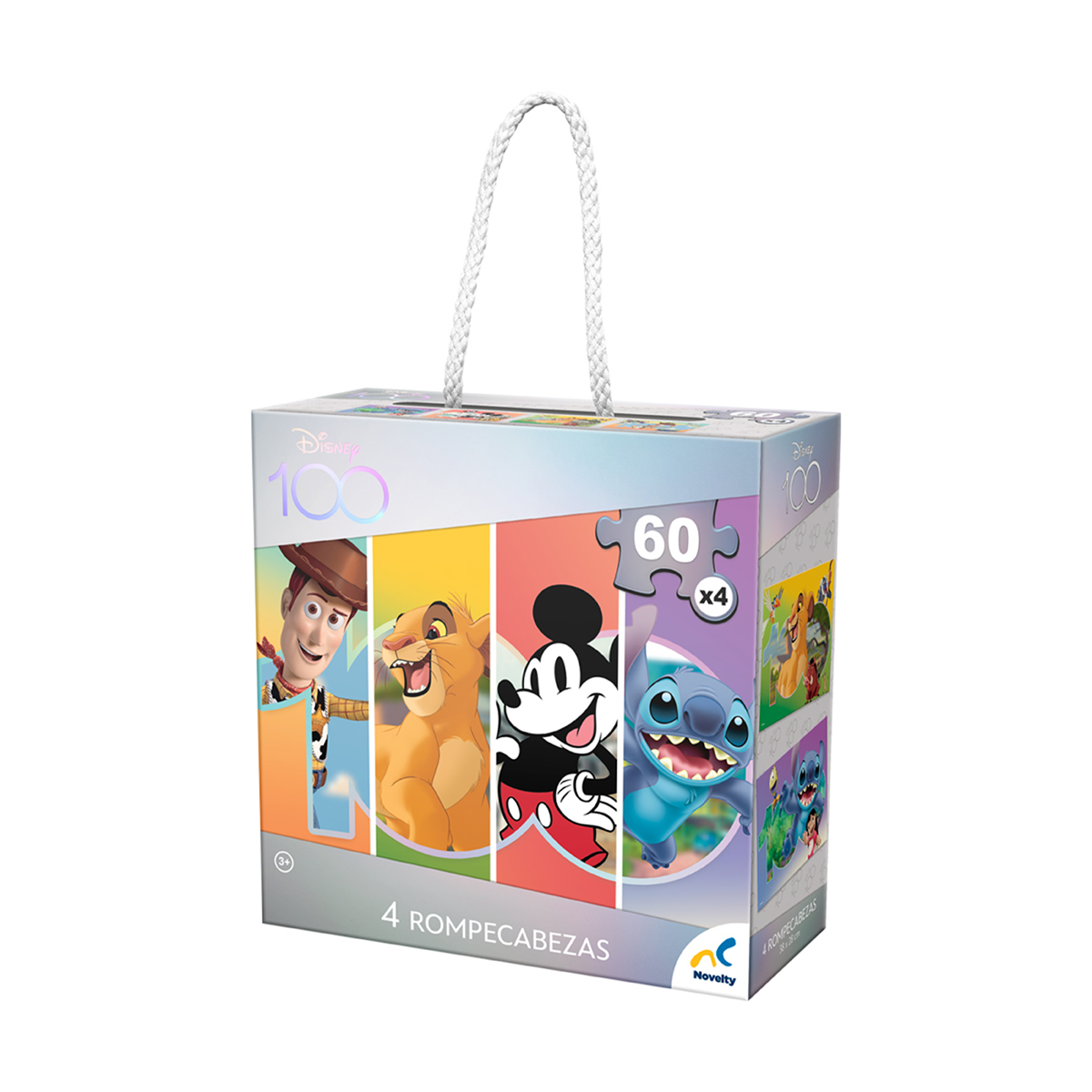 Rompecabezas 4 en 1 Novelty Disney 100 240 Piezas | DelSol