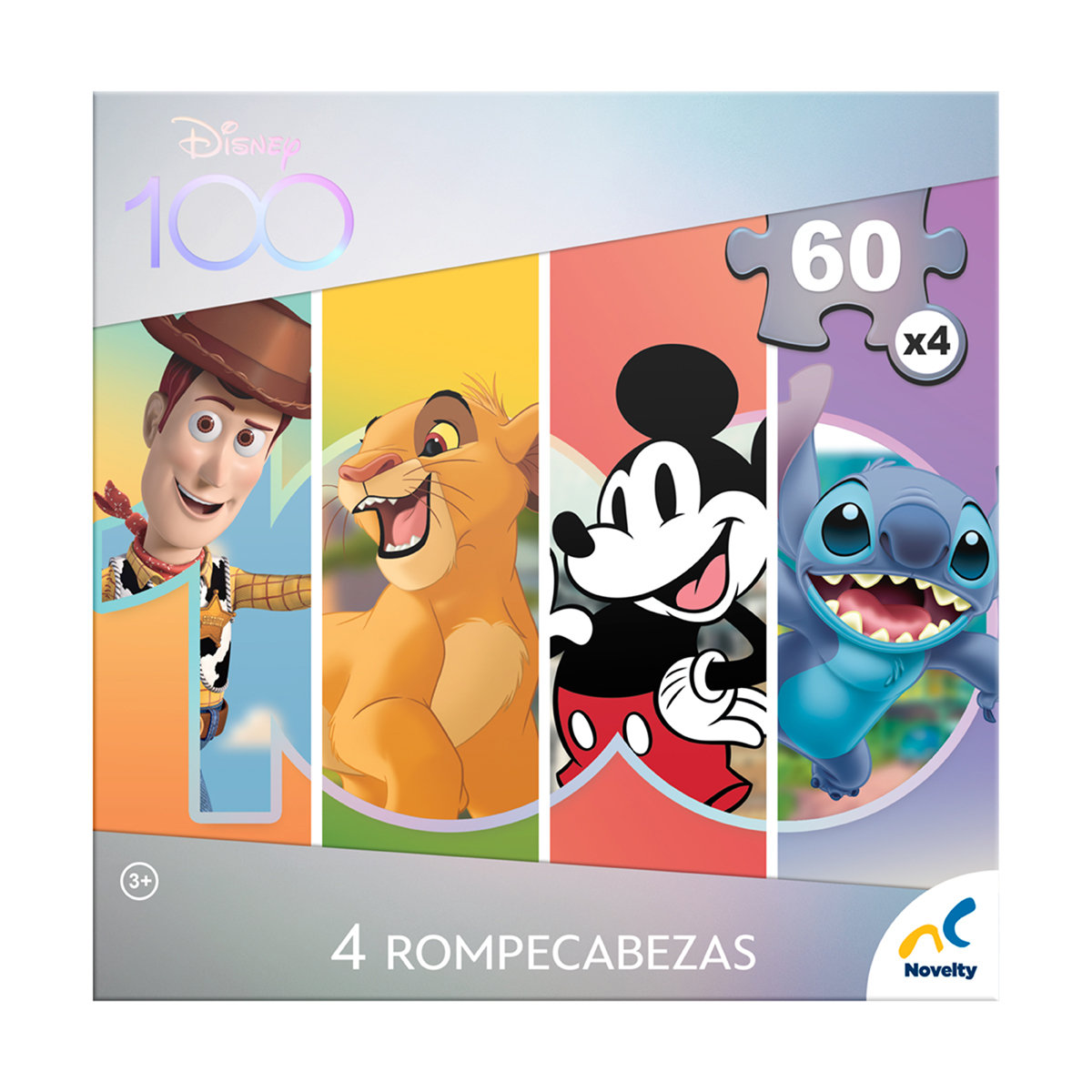 Rompecabezas 4 en 1 Novelty Disney 100 240 Piezas | DelSol