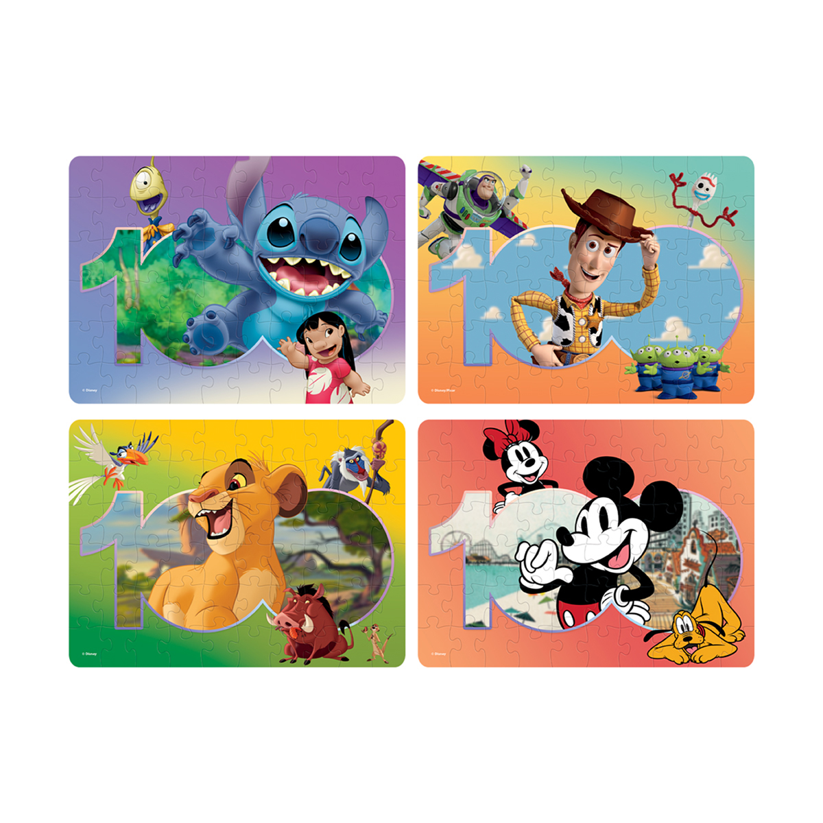 Rompecabezas 4 en 1 Novelty Disney 100 240 Piezas | DelSol