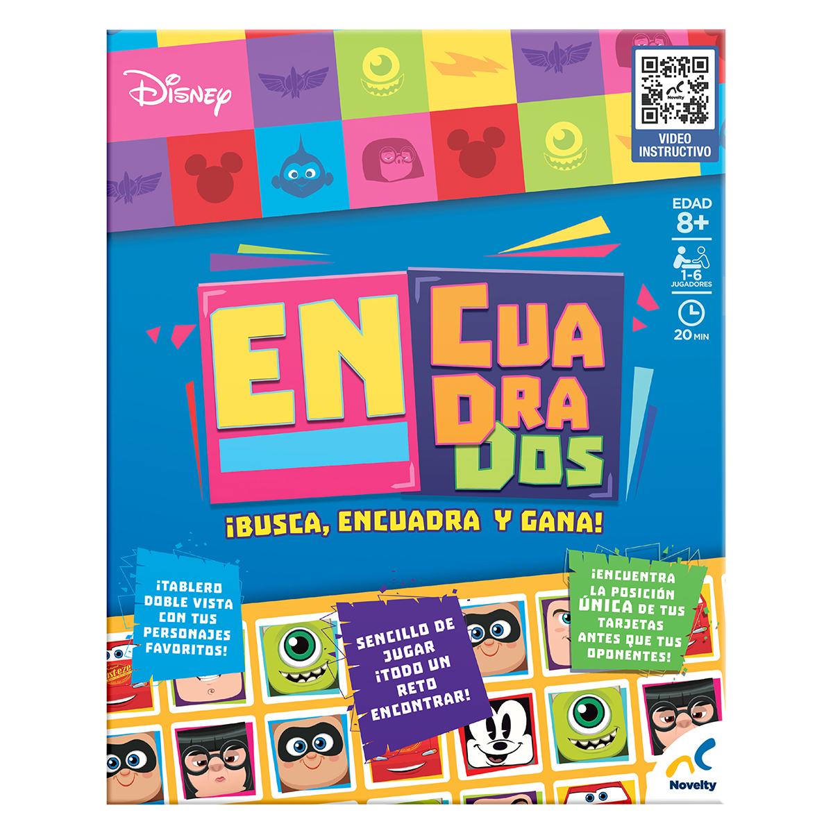 Juego de Mesa En Cuadrados Novelty Disney Pixar | DelSol