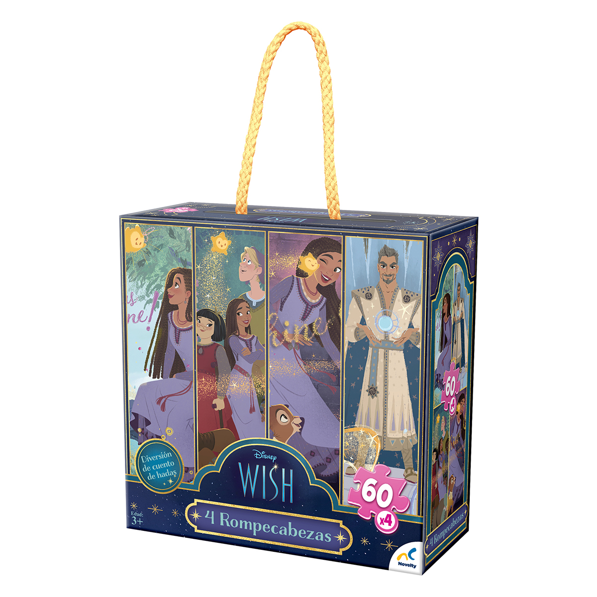 Rompecabezas 4 en 1 Novelty Disney Wish 240 Piezas | DelSol