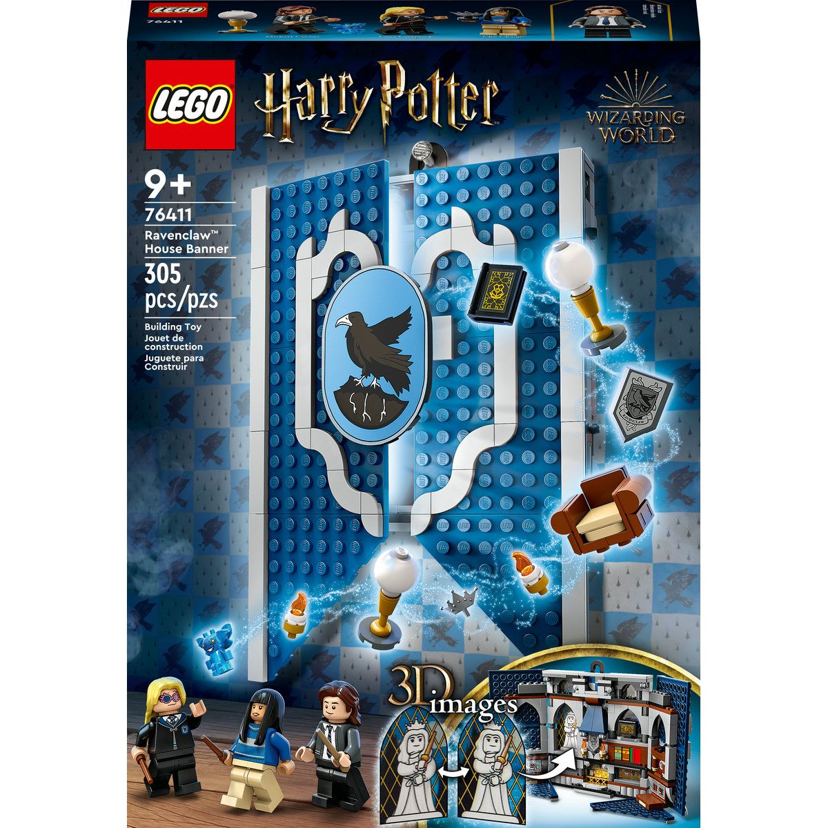 LEGO - Harry Potter - Estandarte da Casa Ravenclaw e Mini Figuras