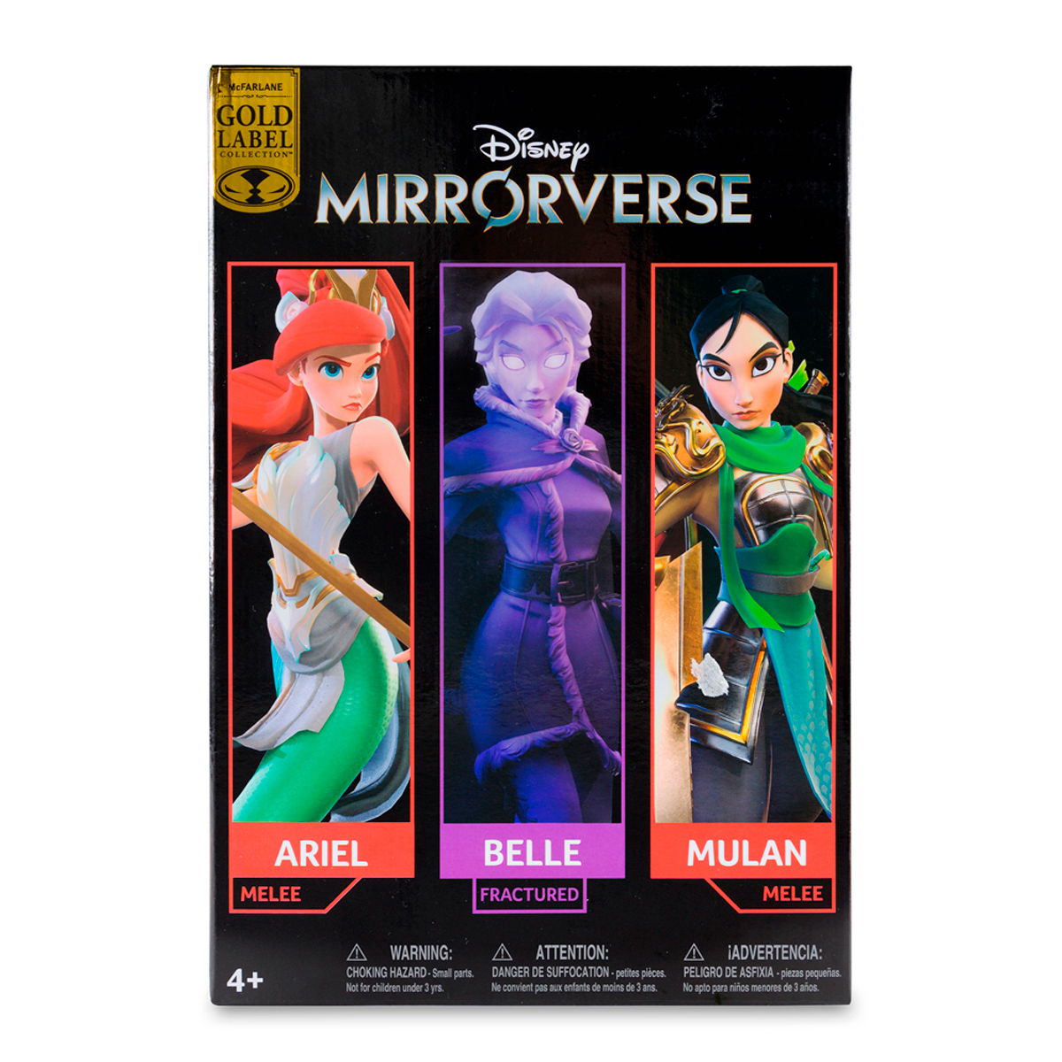 Figuras Ariel, Bella (Fractured) y Mulán McFarlane Disney Mirrorverse ...