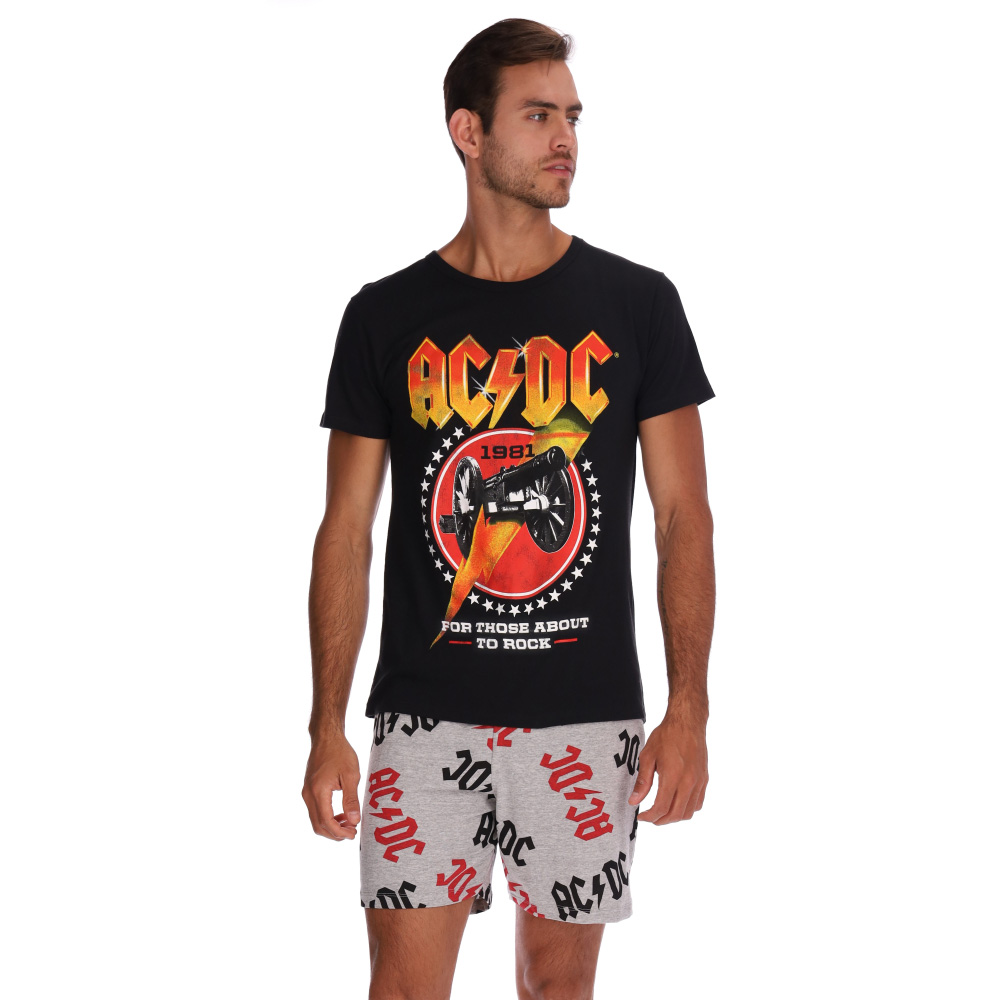 Pijama AC/DC Hombre Estampada | DelSol