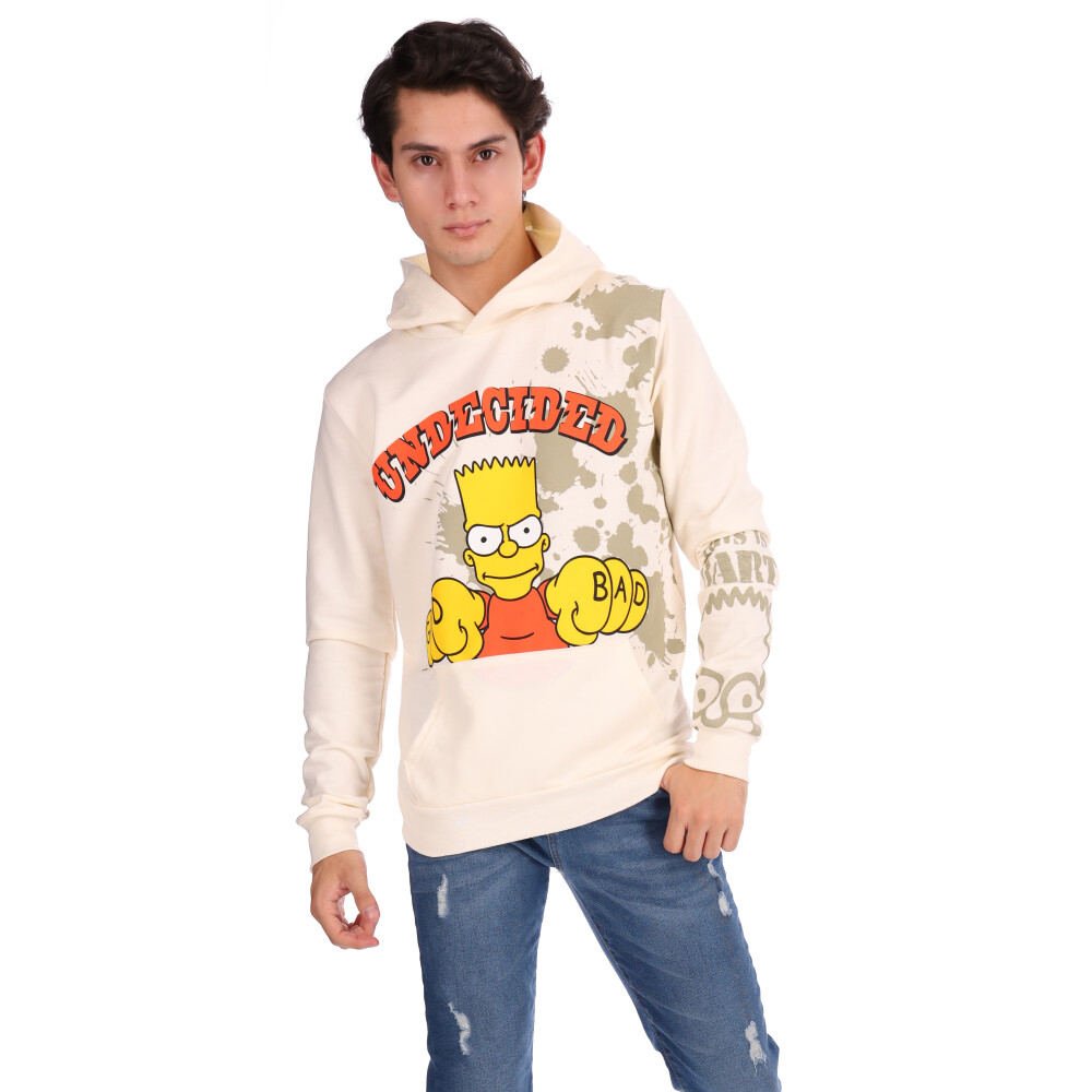 Hoodie The Simpsons Hombre Juvenil Estampado Bart Undecided DelSol