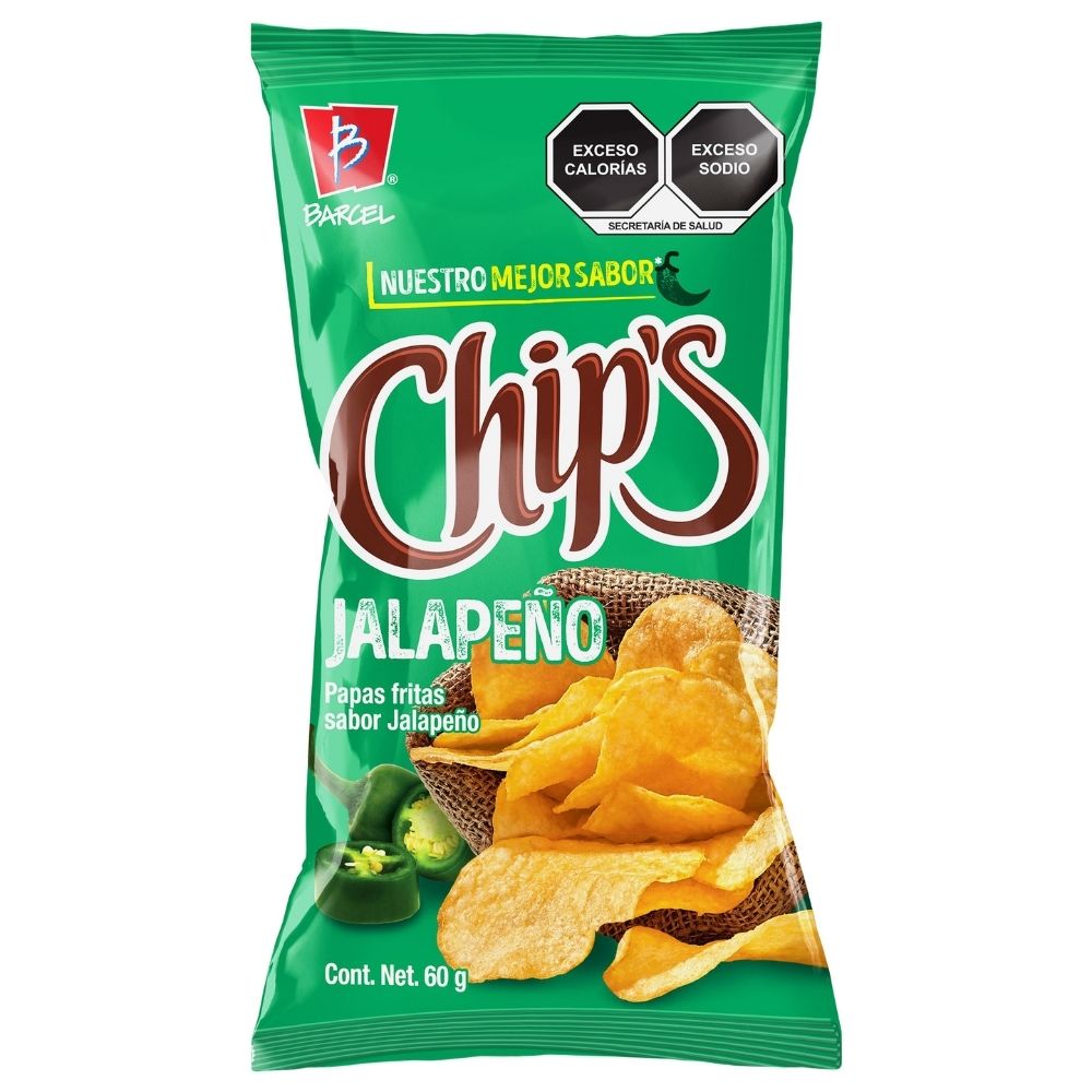 Papas Chips Barcel Jalapeño 60g DelSol