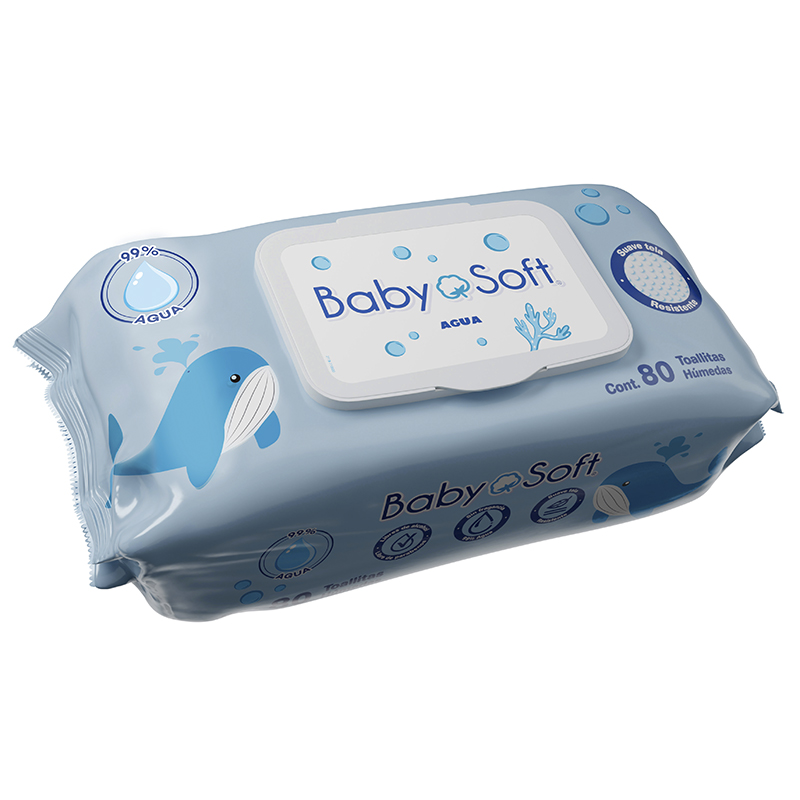 Toallitas húmedas Baby Soft essentials 80 pzas