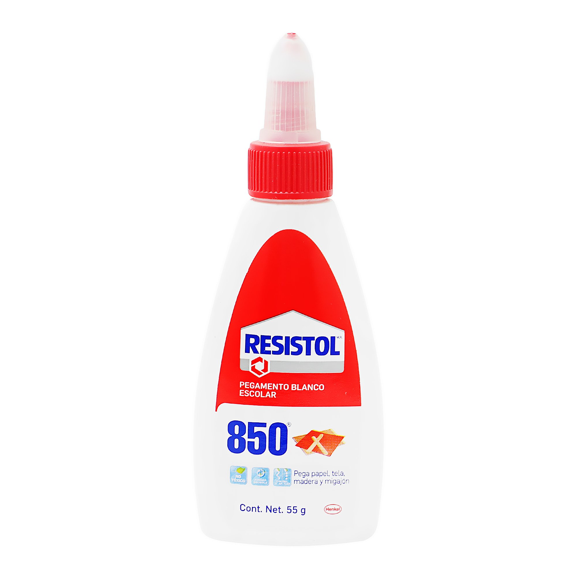 Pegamento Blanco Escolar Resistol 850 55 G Delsol 4831