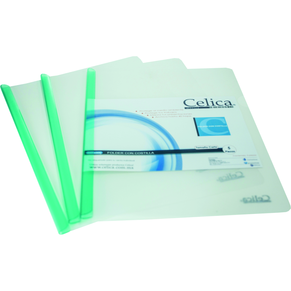 Folder de Costilla Celica Tamaño Carta Diferentes Colores | DelSol