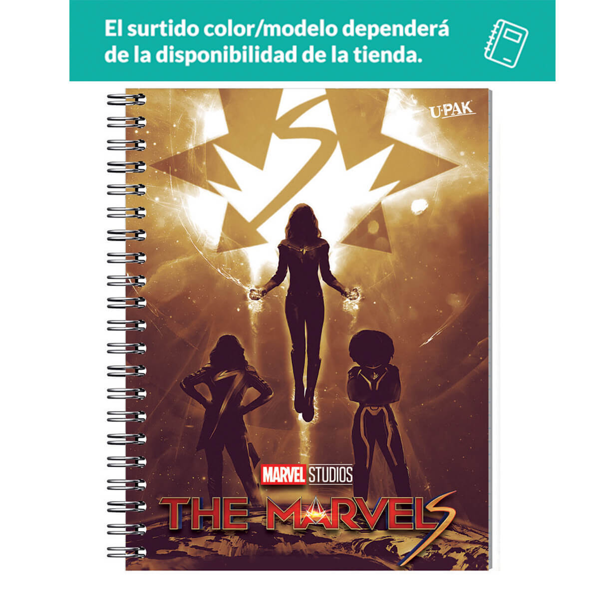 Cuaderno Profesional Upak Marvel Raya 100 Hojas Varios Modelos 1 Pieza