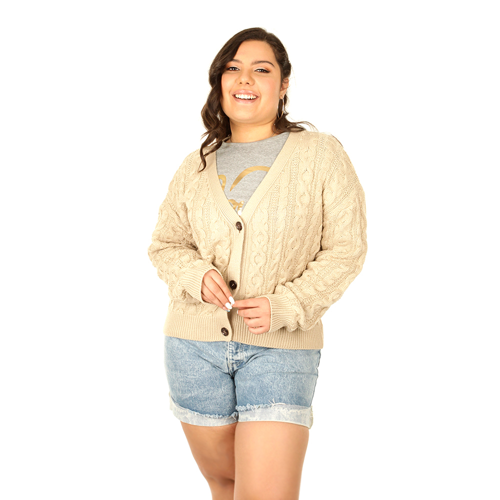 Sueter Abierto Red Sky Tejido Trenzado DelSol