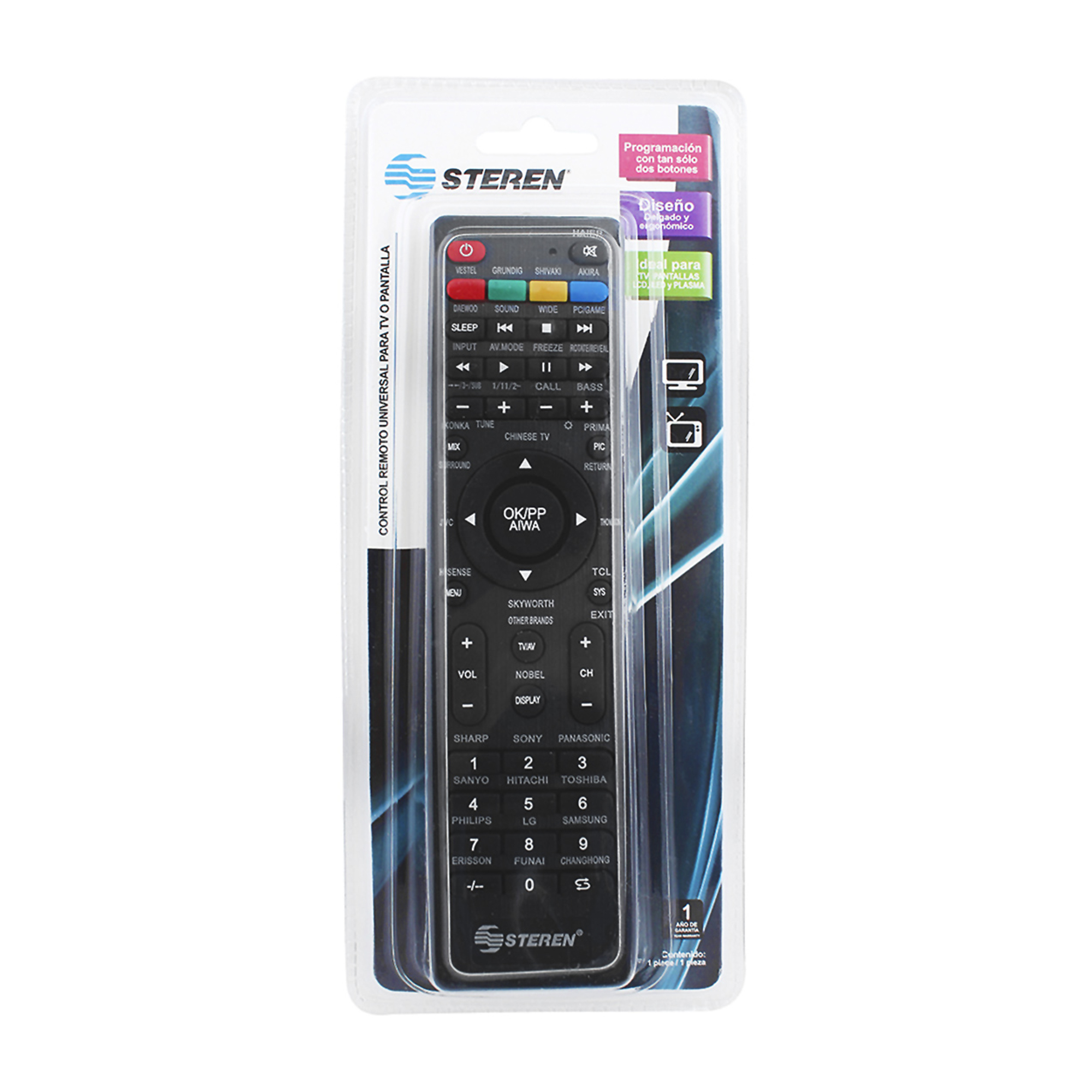 Control Remoto Universal Steren RM 1000 DelSol