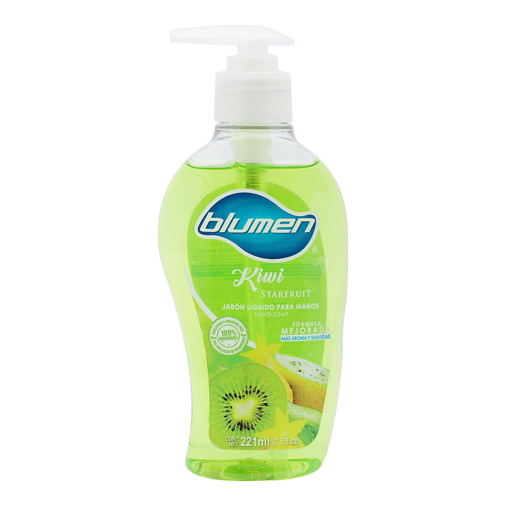 Jabón Líquido Para Manos Blumen Kiwi Starfruit 221 Ml Delsol 8353