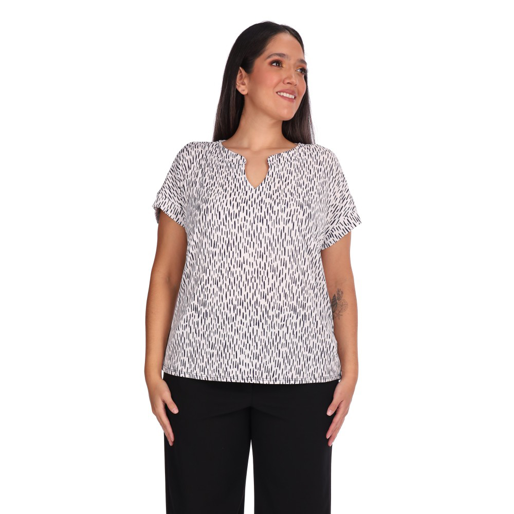Yariela Blusa Suave de Verano con Escote en V