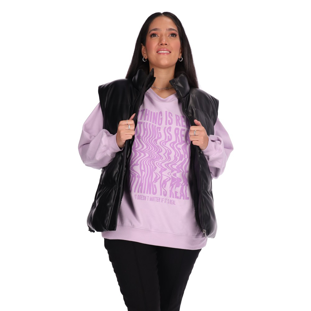 Chaleco Mujer Con Botones Al Tono Delsol