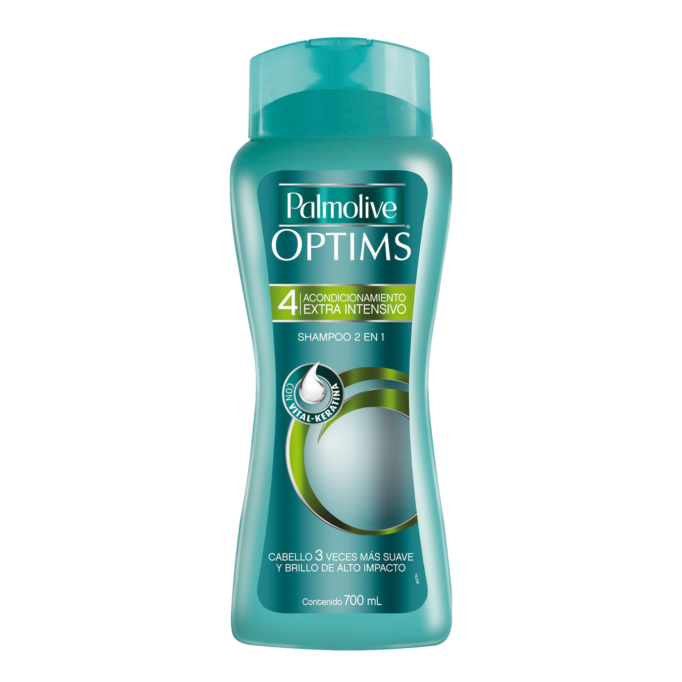 Shampoo Palmolive Optims 2 en 1 Acondicionamiento Intensivo Nivel 4