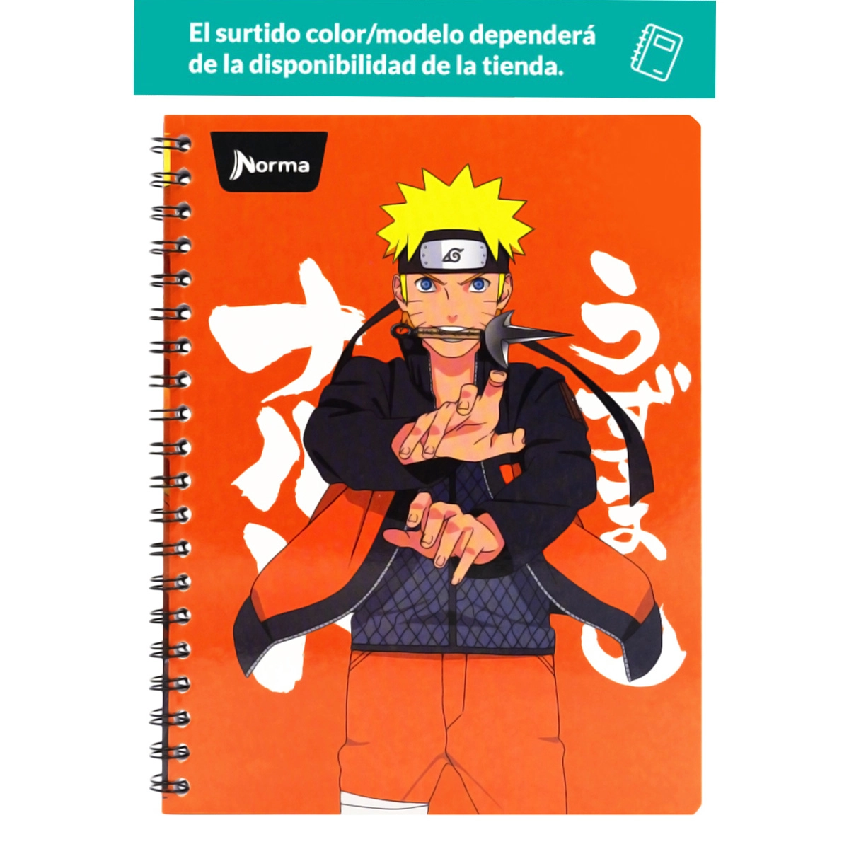 Cuaderno Americano Norma Naruto Raya 100 Hojas