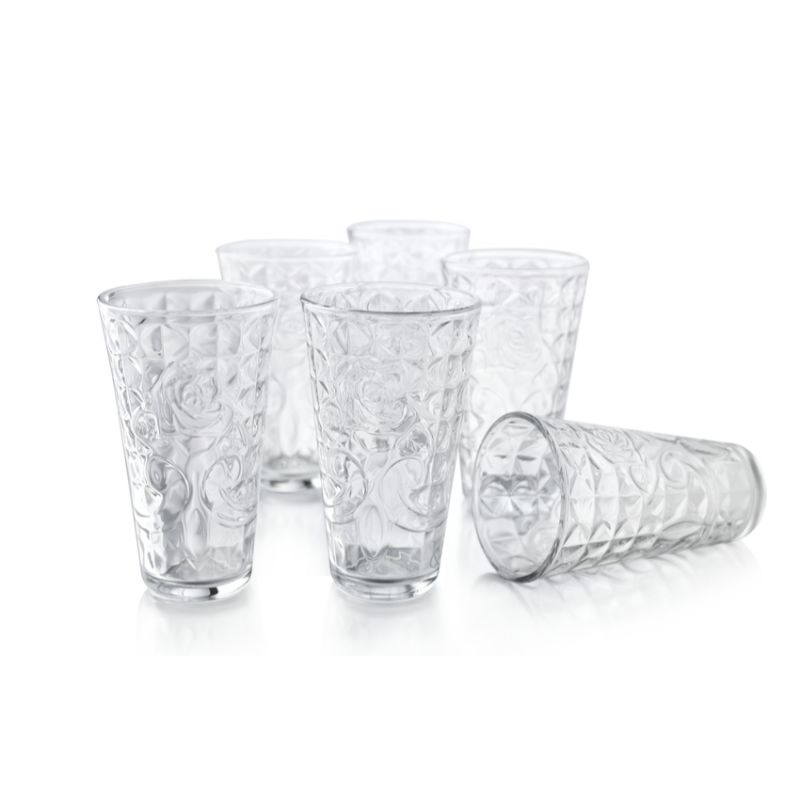 SANTA ELENITA JGO DE 6 VASOS DIAMANTE 04034