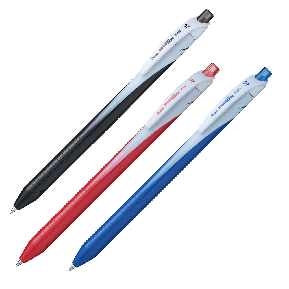 Stylo Bille Energel Rétractable Pentel - Pointe 0.35 Mm, Couleur Bordeaux - Prise En Main Caoutchouc, Rechargeable - 7