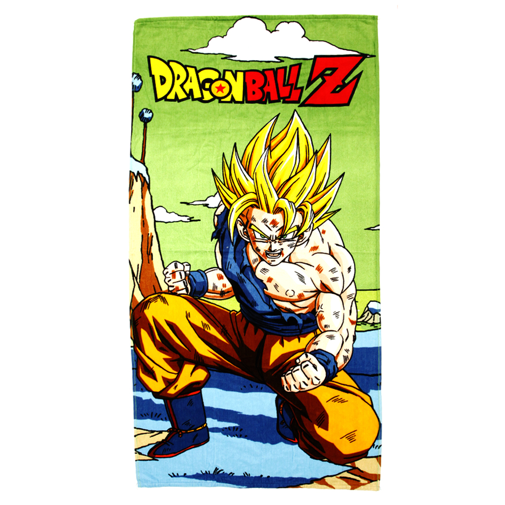 Toalla Goku Super Saiyajin Dragon Ball Z Verde | DelSol