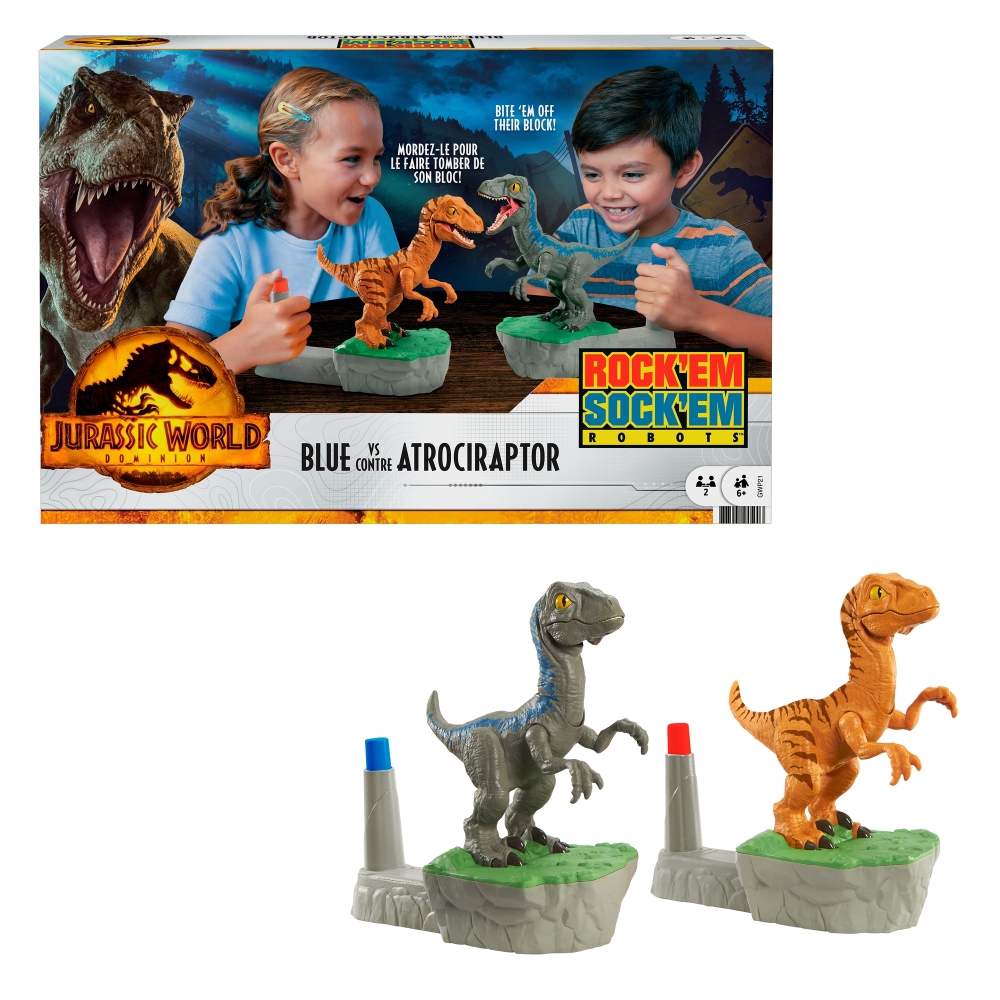 Dinosaurios Blue vs Atrociraptor Rock 'em Sock 'em Jurassic World | DelSol