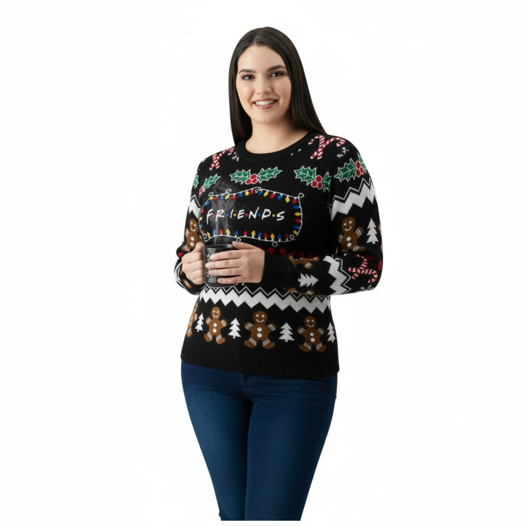 Suéter Navideño Woolworth Mujer Con Diseño De Friends | DelSol