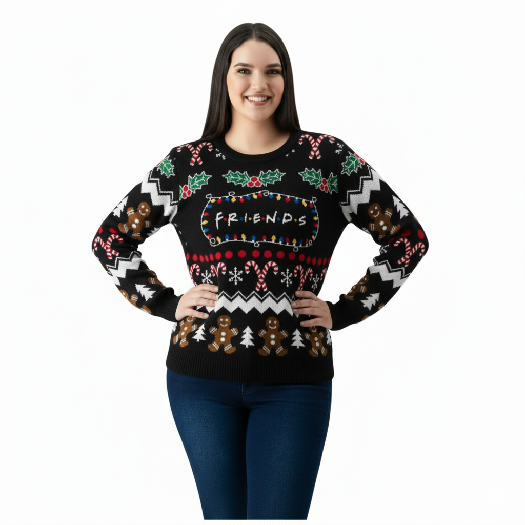 Suéter Navideño Woolworth Mujer Con Diseño De Friends | DelSol
