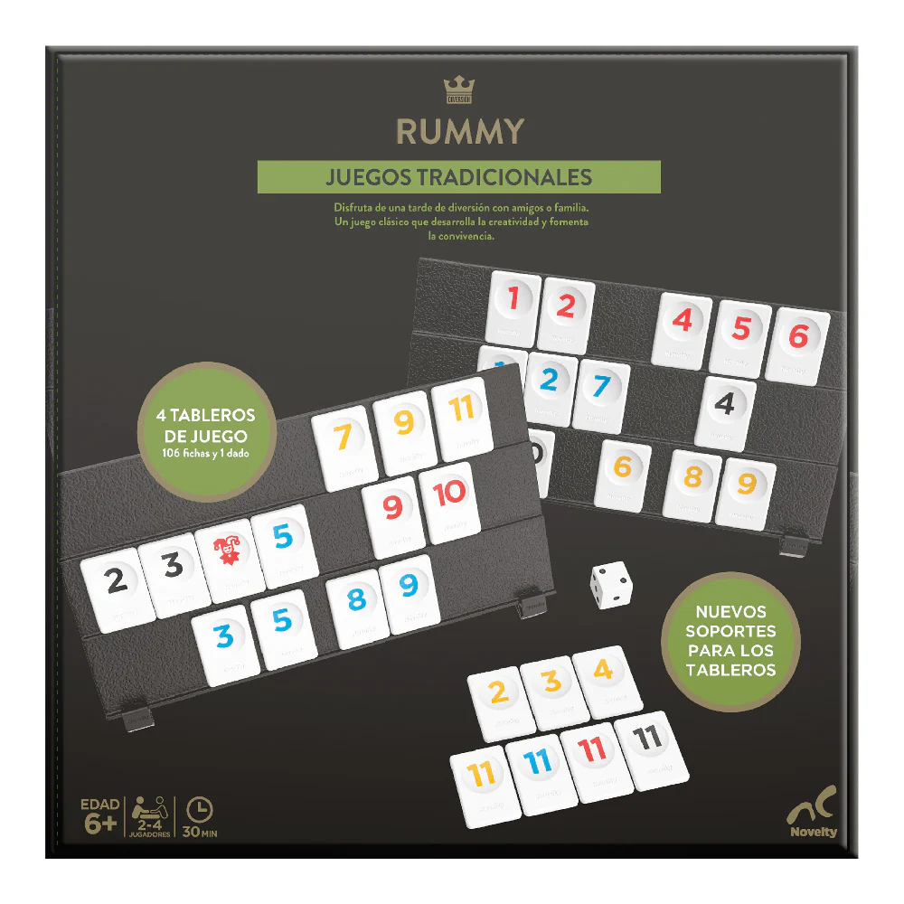 Juego de Mesa Rummy Novelty Jumbo | DelSol