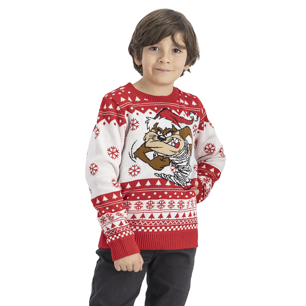 Suéter Navideño Warner Niño Diseño El Demonio De Tasmania | DelSol