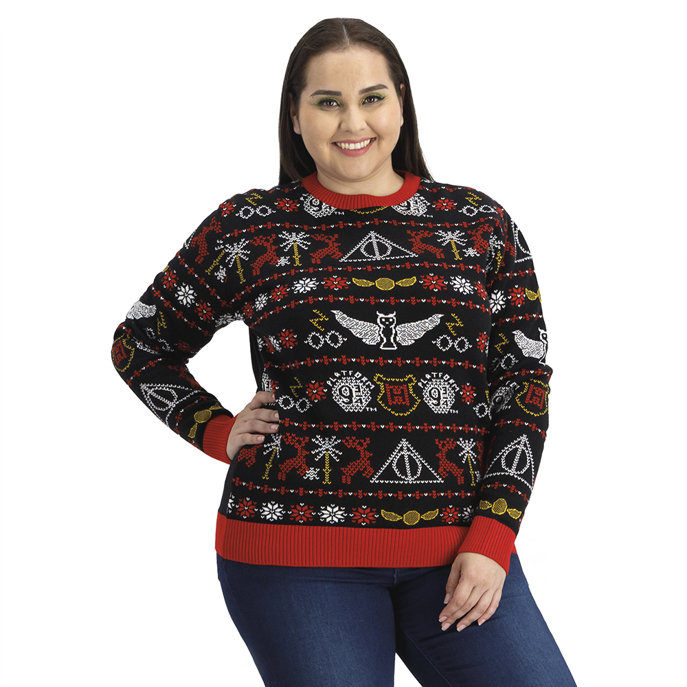 Suéter Navideño Warner Mujer Full Print Harry Potter | DelSol