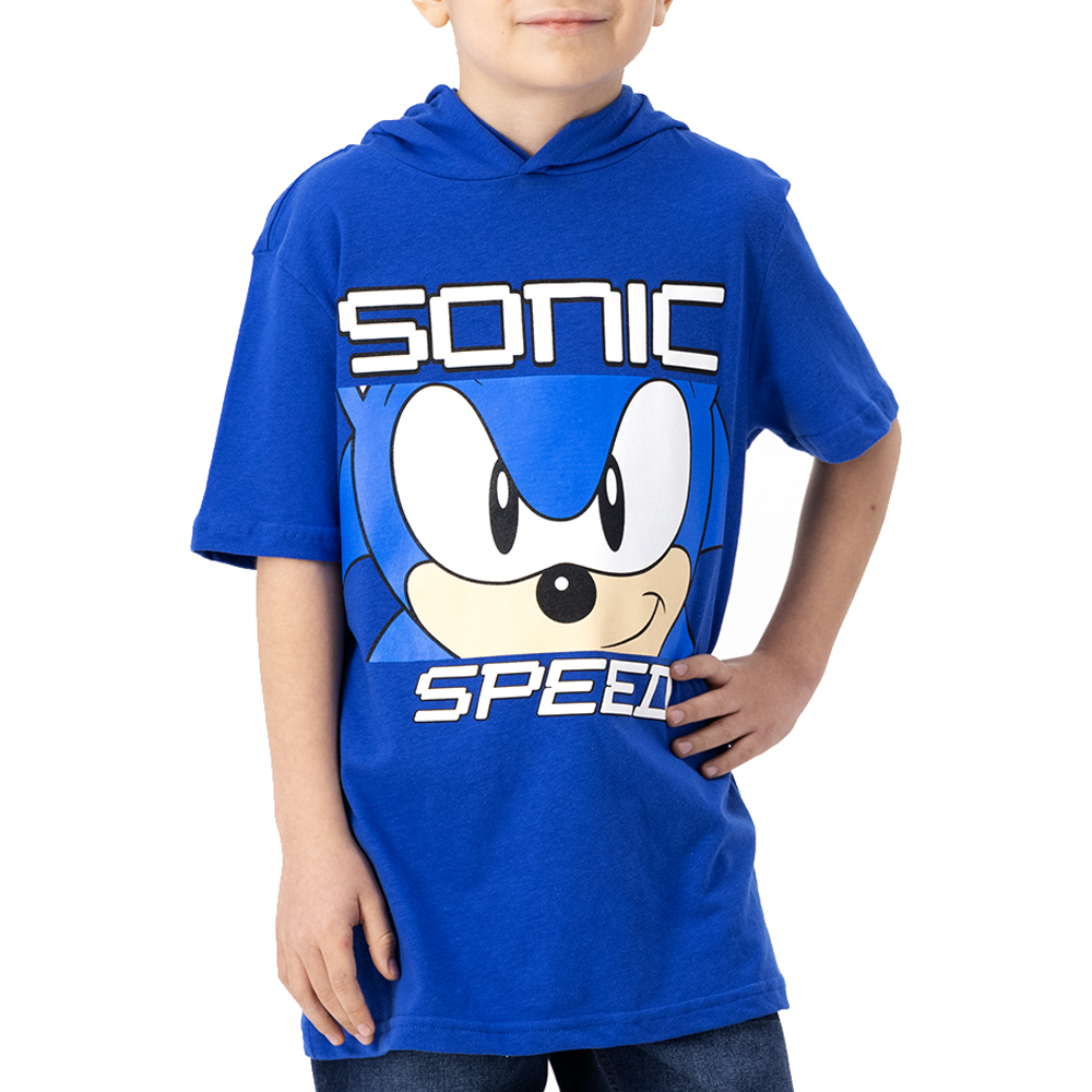 Playera Sonic Niño Con Capucha | DelSol