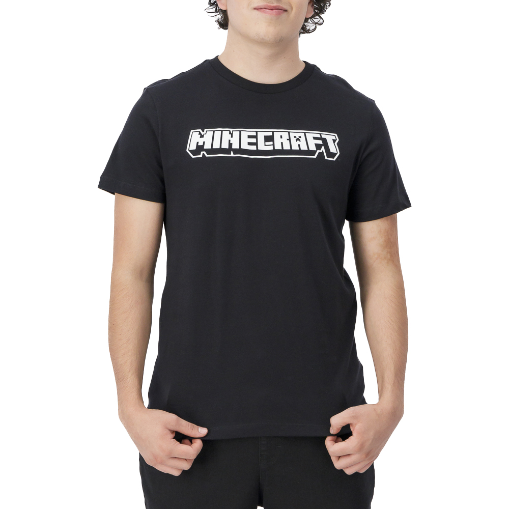 Playera Minecraft Hombre Juvenil Estampado En Pecho | DelSol