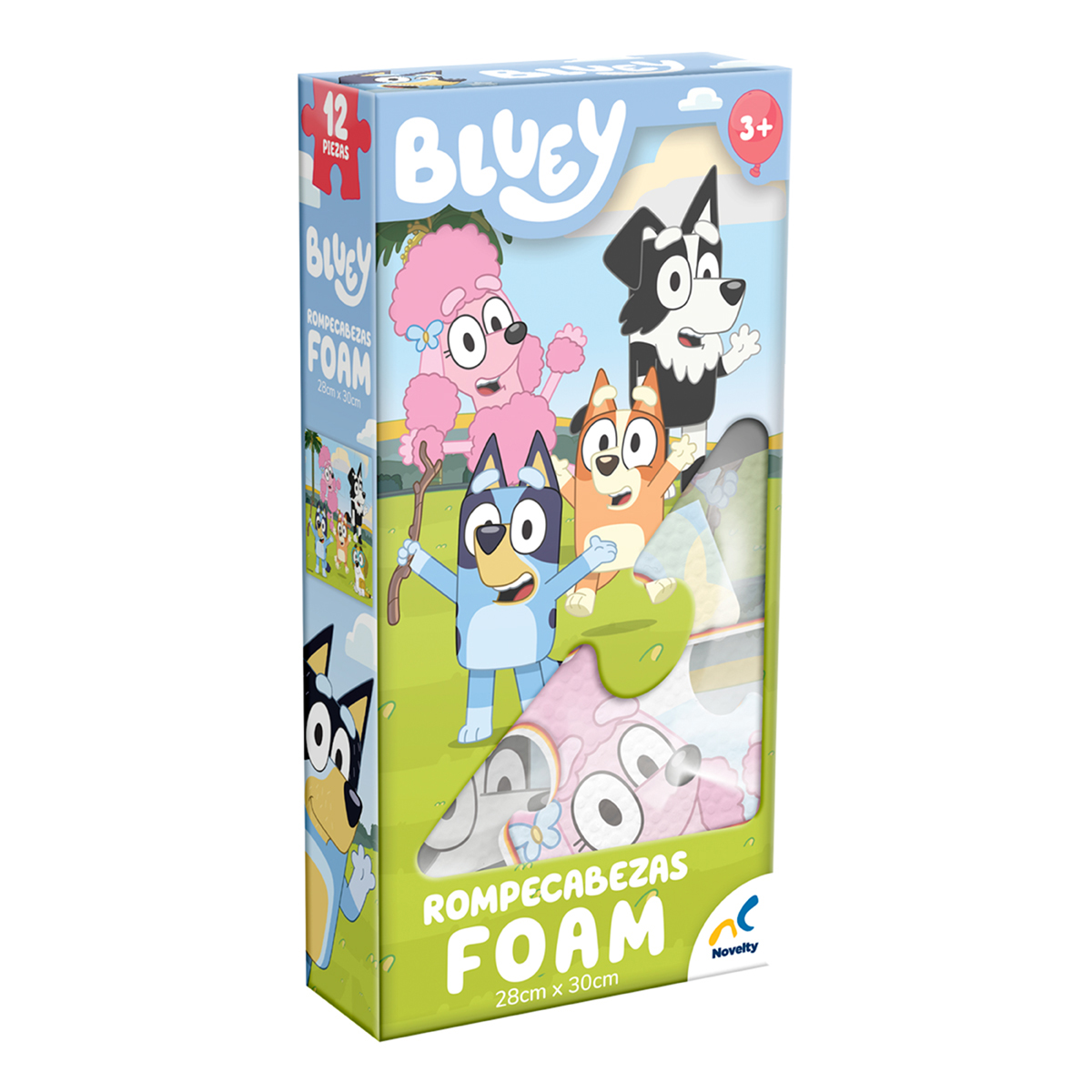 Rompecabezas Foam Novelty Bluey 12 Piezas | DelSol