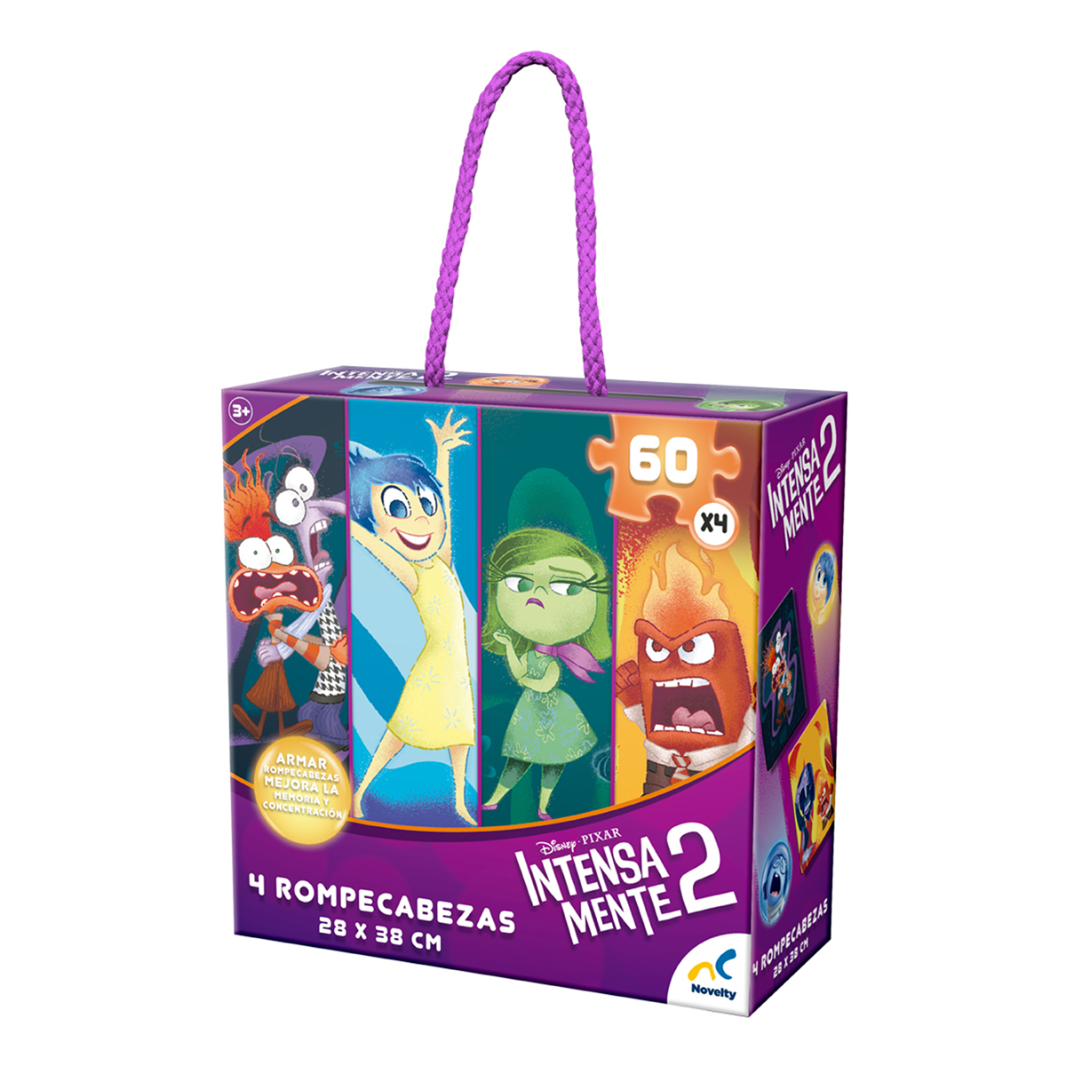 Rompecabezas 4 en 1 Novelty IntensaMente 2 60 Piezas | DelSol