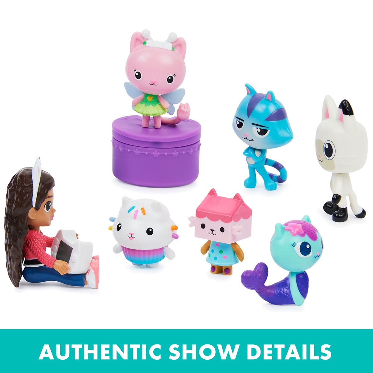 Spin Master Gabby's Dollhouse Set Figurine Musicali 14 Pezzi: Con DJ Musicat E Altri Gattini