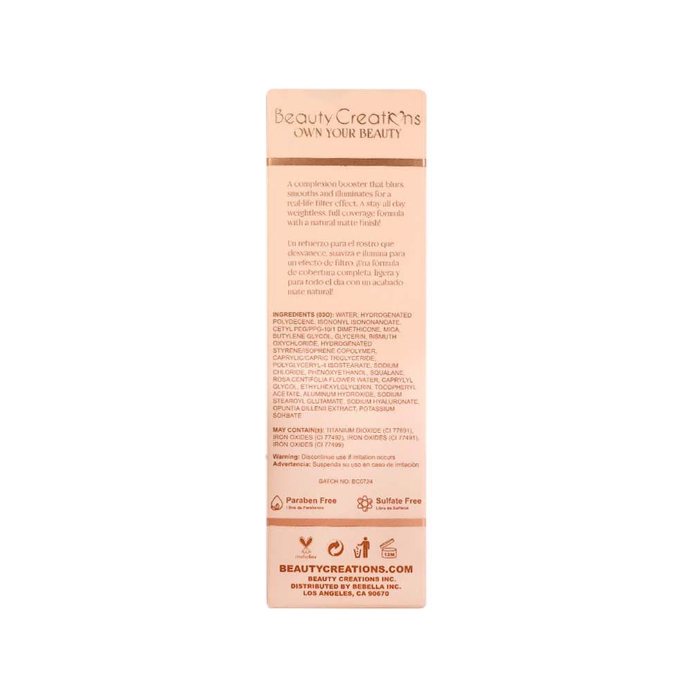 Skin Ink Tonos Tinta para Rostro Beauty Creations Flawless Stay Glowy Skin Filter Tono ...