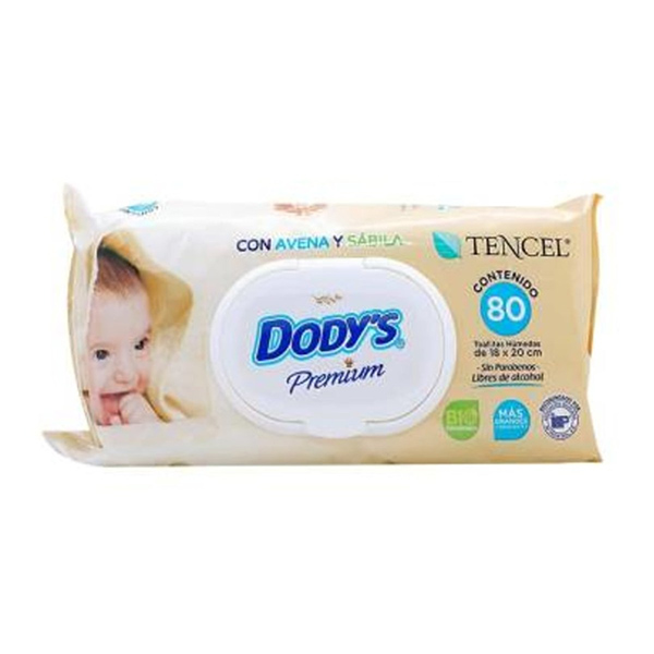 Toallitas para Bebé Dody's Dermo Active Hipoalergénicas, 120 pzas.