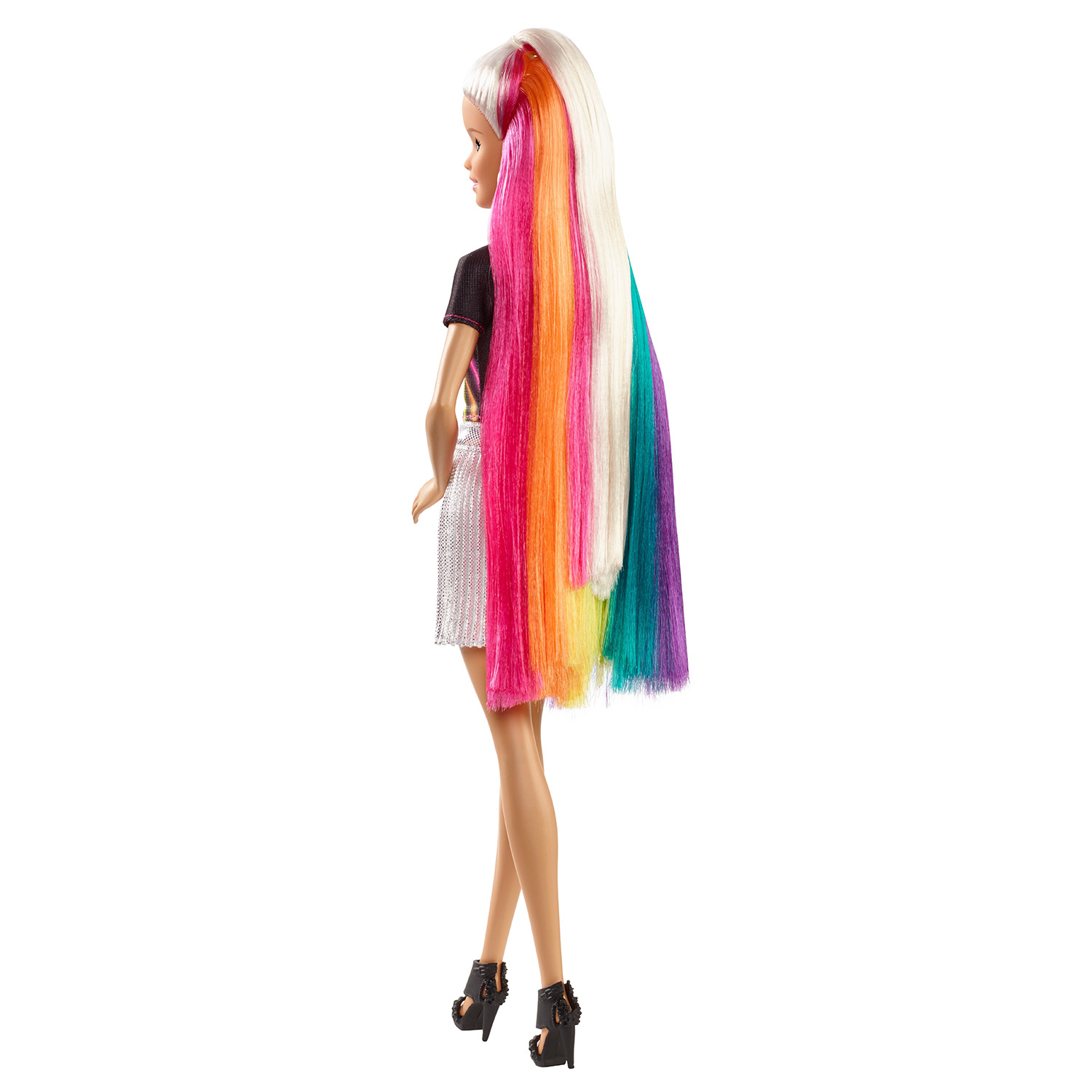 barbie peinados de colores arcoiris
