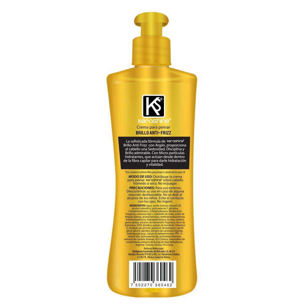 Crema Para Peinar Kerashine Argan 270ml Delsol