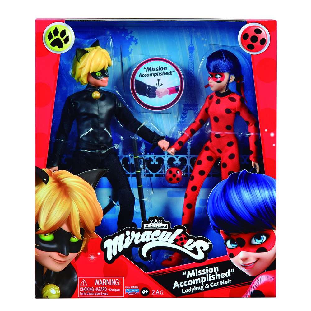 muñecas de ladybug y de cat noir